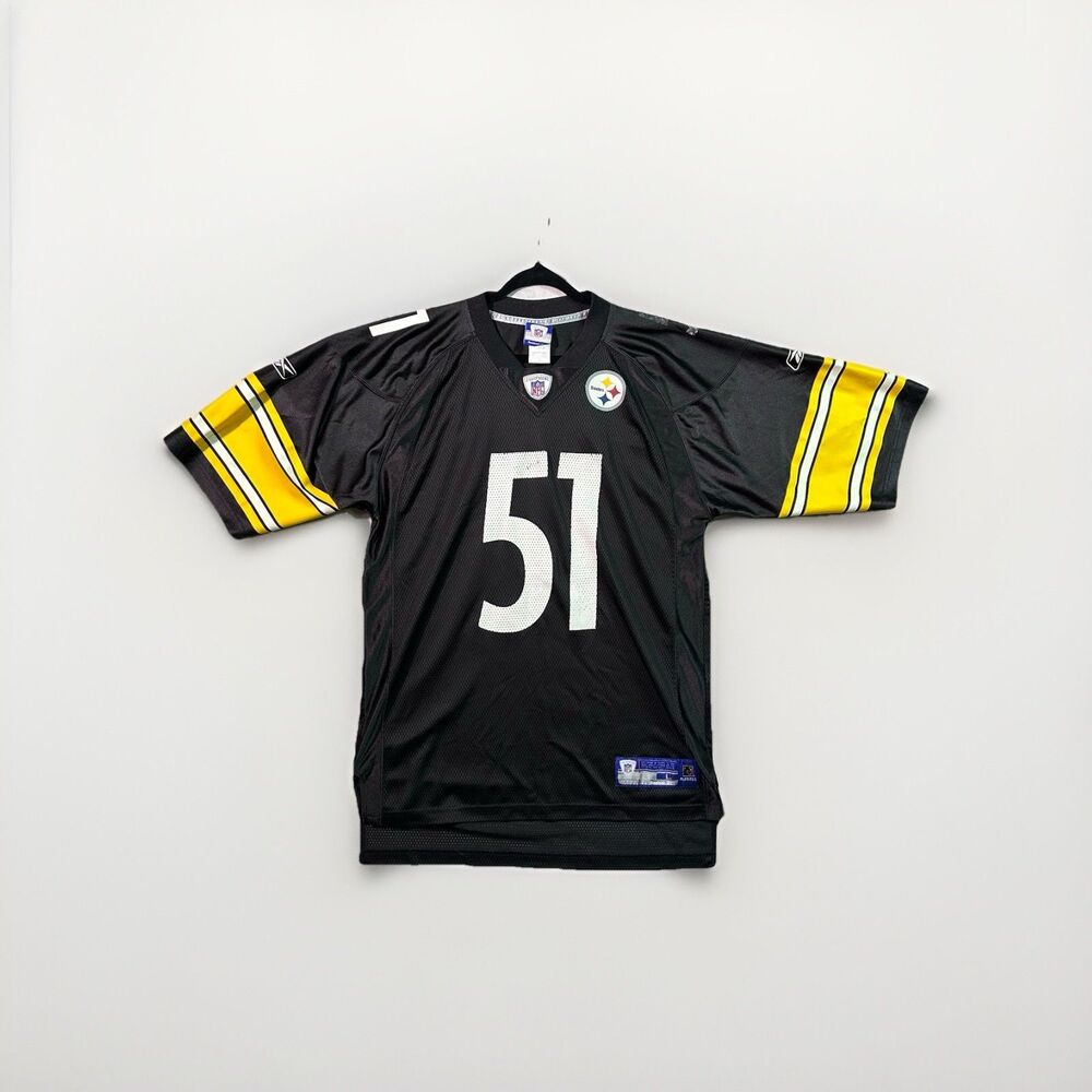 James Farrior Pittsburgh Steelers NFL On Field NFL Jersey Size Large